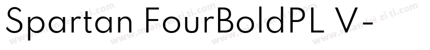 Spartan FourBoldPL V字体转换
